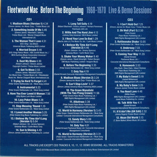 Fleetwood Mac : Before The Beginning (1968-1970 Live & Demo Sessions) (3xCD, Album, RM)