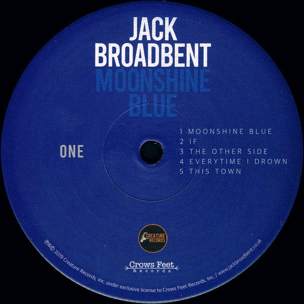 Jack Broadbent :  Moonshine Blue (LP, Album)