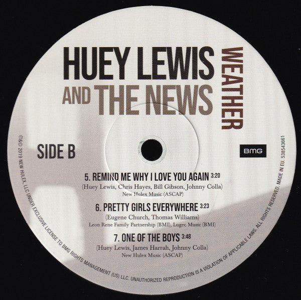 Huey Lewis & The News : Weather (LP,Album,Stereo)