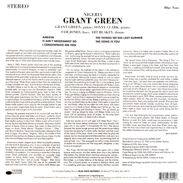 Grant Green : Nigeria (LP,Album,Reissue,Stereo)