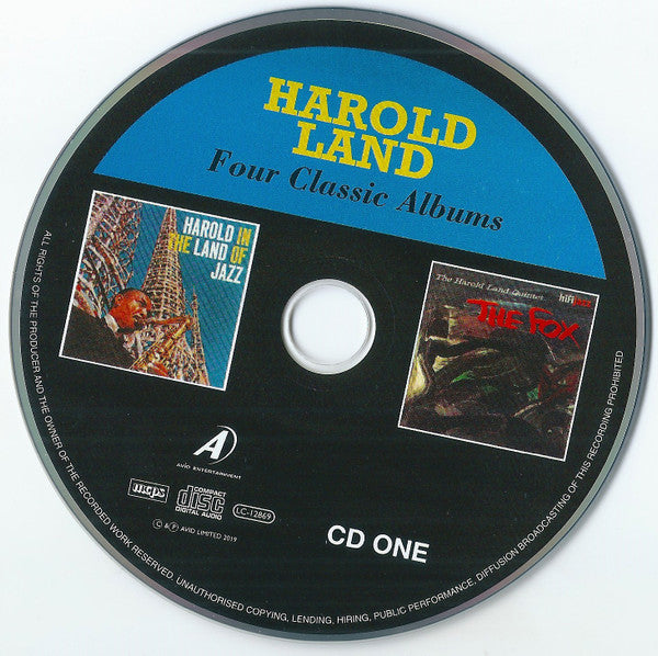 Harold Land : Four Classic Albums (2xCD, Comp, RM)