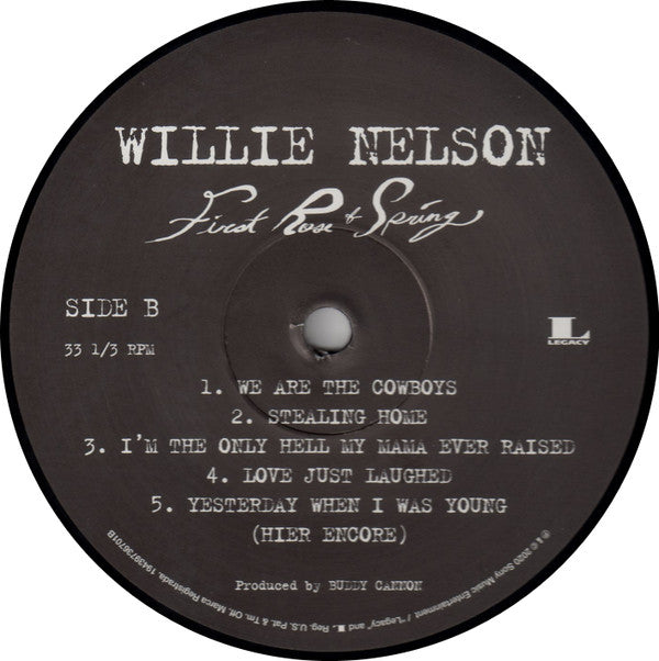 Willie Nelson : First Rose Of Spring (LP,Album)