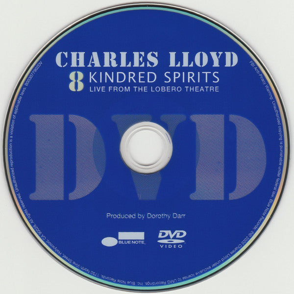 Charles Lloyd : 8: Kindred Spirits (Live From The Lobero Theatre) (CD, Album, Dig + DVD-V)