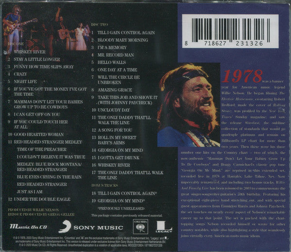 Willie Nelson : Willie And Family Live (2xCD, Album, RE)