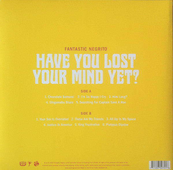 Fantastic Negrito : Have You Lost Your Mind Yet? (LP,Album)