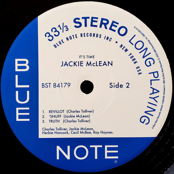 Jackie McLean : It's Time! (LP,Album,Reissue,Stereo)