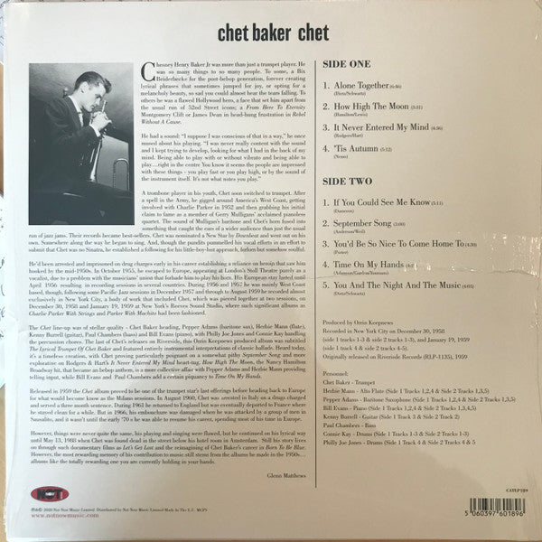 Chet Baker : Chet (LP,Album,Reissue,Repress)