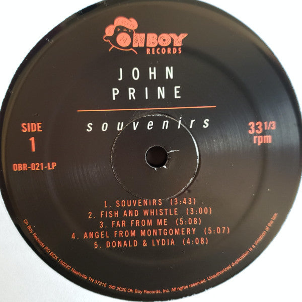 John Prine : Souvenirs (LP + LP, S/Sided, Etch, Ltd + 180)