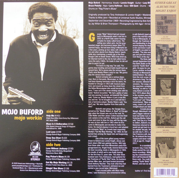 George "Mojo" Buford : Mojo Workin' (LP, Album)