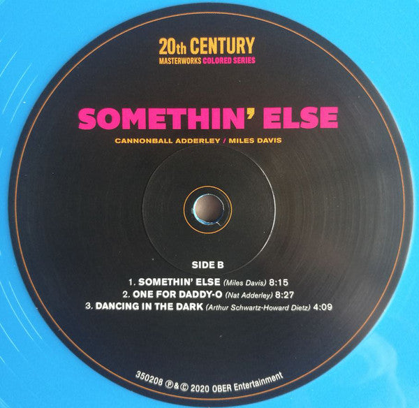 Cannonball Adderley / Miles Davis : Somethin' Else (LP, Album, Ltd, RE, Blu)