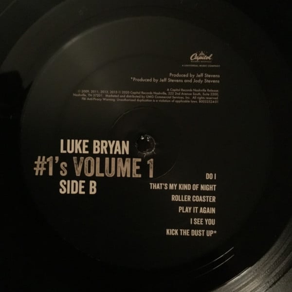 Luke Bryan : #1's Volume 1 (LP,Compilation,Limited Edition,Stereo)