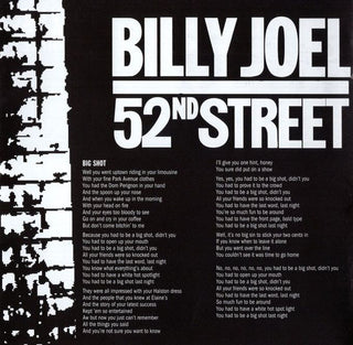 Billy Joel : 52nd Street (Album,Reissue,Remastered)