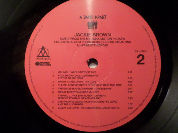 Various : Jackie Brown (Music From The Miramax Motion Picture) (LP,Compilation,Reissue)