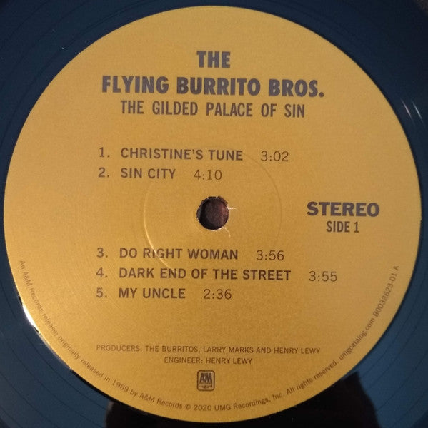 The Flying Burrito Bros : The Gilded Palace Of Sin (LP,Album,Reissue)