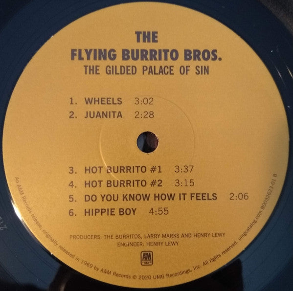 The Flying Burrito Bros : The Gilded Palace Of Sin (LP,Album,Reissue)