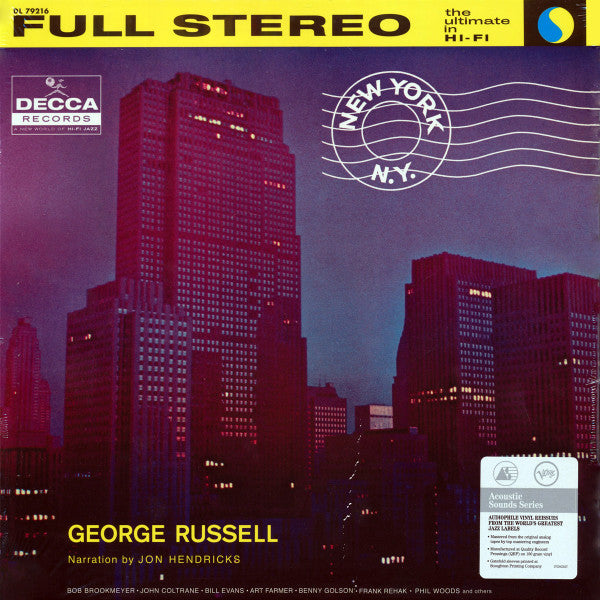 George Russell Orchestra : New York, N.Y. (LP,Album,Reissue,Stereo)