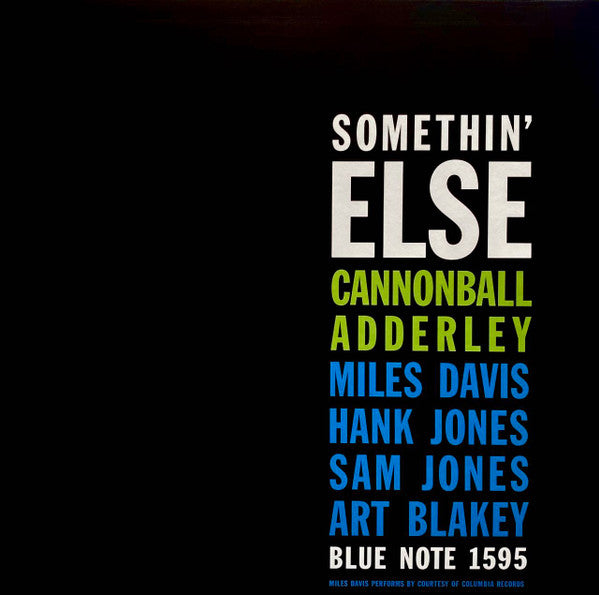 Cannonball Adderley : Somethin' Else (LP,Album,Reissue,Stereo)