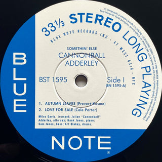 Cannonball Adderley : Somethin' Else (LP,Album,Reissue,Stereo)