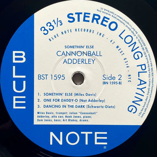 Cannonball Adderley : Somethin' Else (LP,Album,Reissue,Stereo)