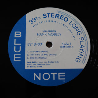 Hank Mobley : Soul Station (LP,Album,Reissue,Stereo)