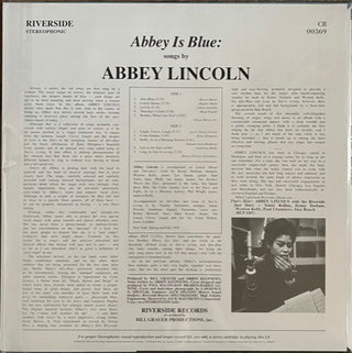 Abbey Lincoln : Abbey Is Blue (LP,Album,Reissue,Remastered,Stereo)