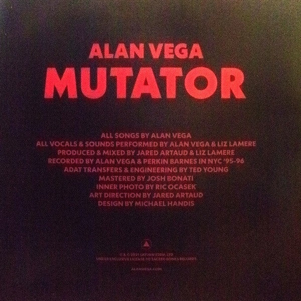 Alan Vega : Mutator (LP,Album)