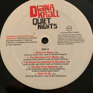 Diana Krall : Quiet Nights (LP, Album, 180)