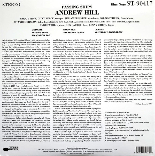 Andrew Hill : Passing Ships (LP,Stereo)