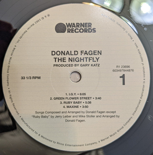 Donald Fagen : The Nightfly (LP,Album,Reissue)