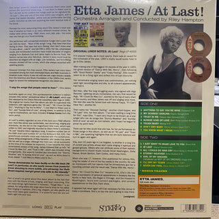 Etta James : At Last! (LP, Album, Ltd, Pic, RE)