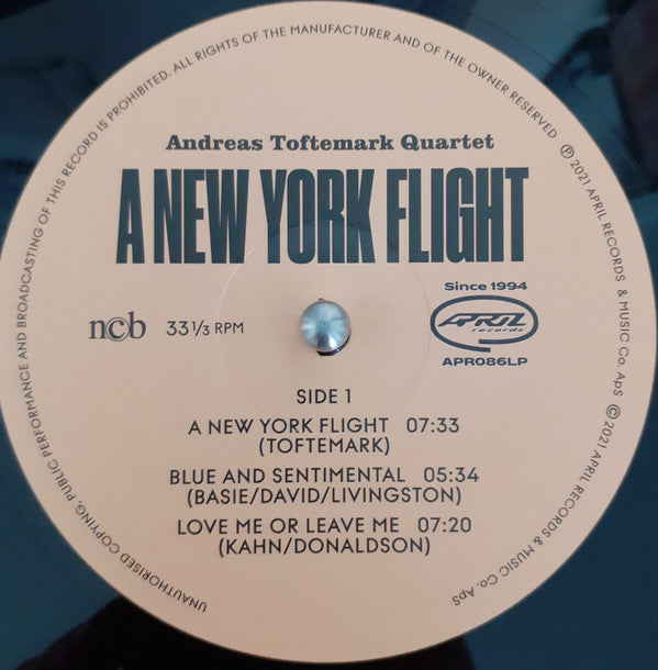 Andreas Toftemark Quartet : A New York Flight  (LP,Stereo)