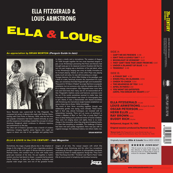 Ella Fitzgerald, Louis Armstrong : Ella & Louis (LP, Album)