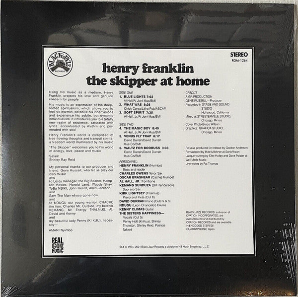 Henry Franklin : The Skipper At Home (LP, Album, RE, RM)