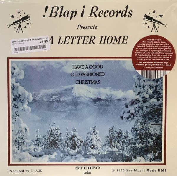 A Letter Home : Have A Good Old Fashioned Christmas (LP, Album, RE, Whi)