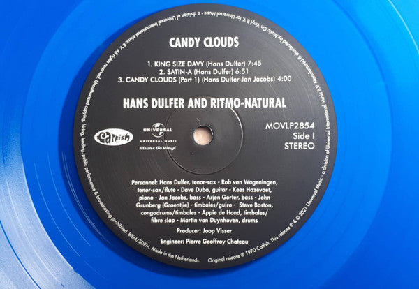 Hans Dulfer And Ritmo Natural : Candy Clouds (LP, Album, Ltd, Num, RE, Blu)