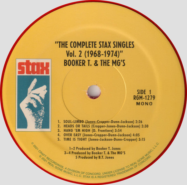 Booker T & The MG's : The Complete Stax Singles, Vol. 2 (1968-1974) (2xLP, Comp, Mono, Red)