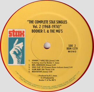 Booker T & The MG's : The Complete Stax Singles, Vol. 2 (1968-1974) (2xLP, Comp, Mono, Red)