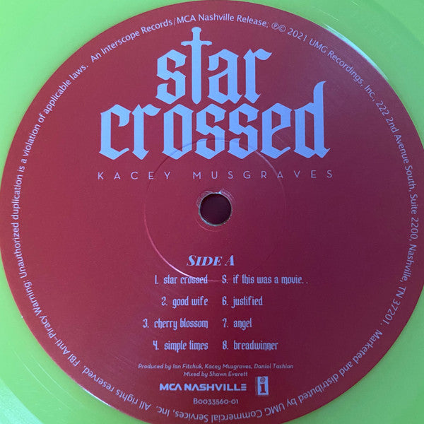 Kacey Musgraves : Star-Crossed (LP,Album)