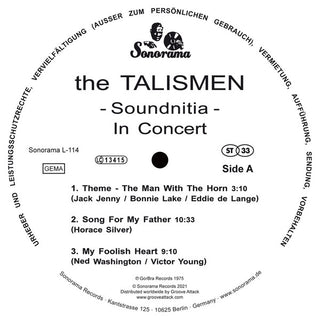 Fitz Gore & The Talismen : Soundnitia (LP, Album, RE, RM)