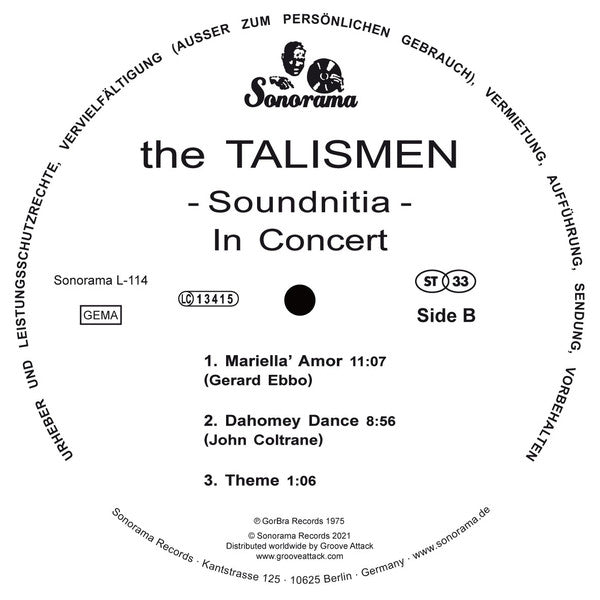 Fitz Gore & The Talismen : Soundnitia (LP, Album, RE, RM)