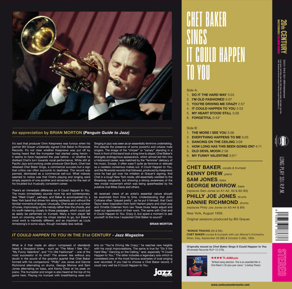 Chet Baker : Chet Baker Sings It Could Happen To You (LP,Limited Edition,Stereo)