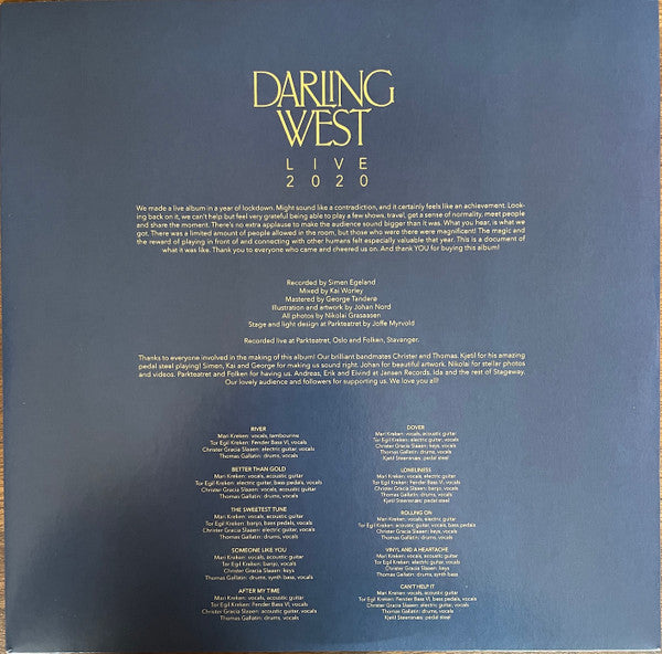 Darling West : Live 2020 (LP,Album,Limited Edition)