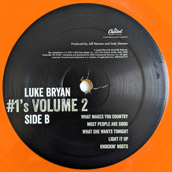 Luke Bryan : #1's Volume 2 (LP,Compilation,Limited Edition,Stereo)