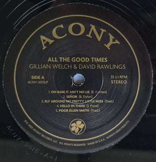 Gillian Welch & David Rawlings : All The Good Times (Are Past & Gone) (LP,Album,Reissue,Repress,Stereo)