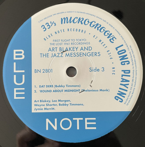 Art Blakey & The Jazz Messengers : First Flight To Tokyo: The Lost 1961 Recordings (LP,Album,Limited Edition,Mono)