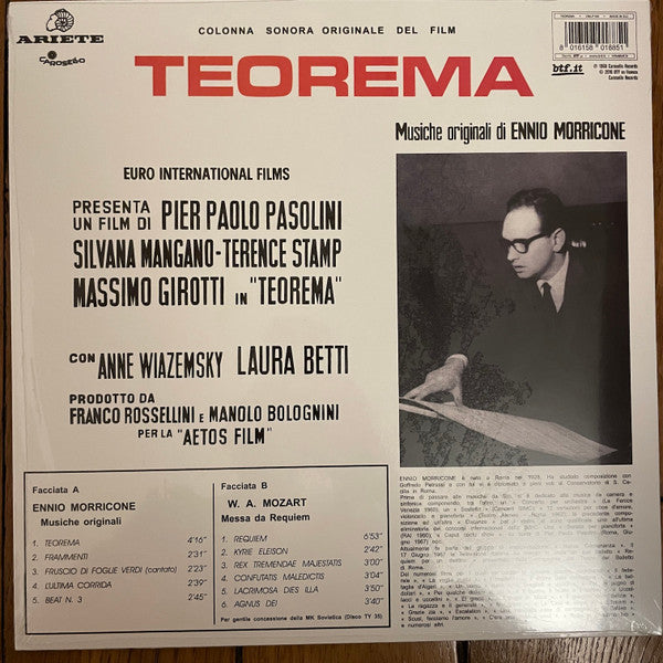 Ennio Morricone : Teorema (Colonna Sonora Originale Del Film) (LP,Limited Edition,Reissue)