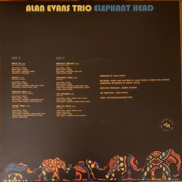 Alan Evans Trio : Elephant Head (LP,Album,Stereo)