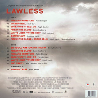 Nick Cave & Warren Ellis : Present: Lawless - Original Motion Picture Soundtrack (LP, Comp, RP, 180)