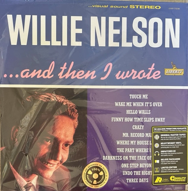 Willie Nelson : ... And Then I Wrote (2xLP, Album, RE, 180)