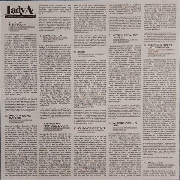 Lady A (6) : What A Song Can Do (2xLP, Album)